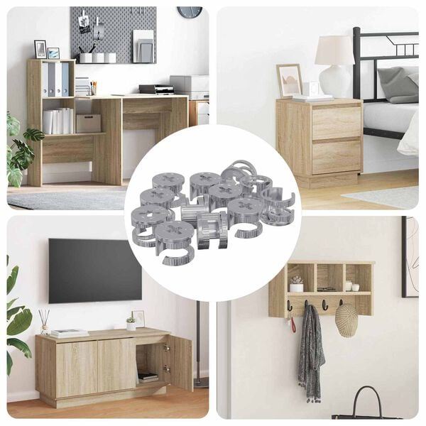 vidaXL Șuruburi cu &icirc;ncuietoare tip cam 4000 pcs Argintiu Metal