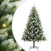 vidaXL 300 LED-uri Alb cald PVC și Metal Verde și alb