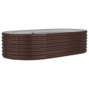 vidaXL Strat &icirc;nălțat grădină 152x80x36 cm oțel galvanizat
