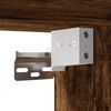 vidaXL Dulap TV stejar fumuriu 100x31x39,5 cm, lemn prelucrat și metal