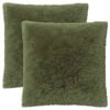 vidaXL Husă pentru pernă 2 buc. HEERLEN Verde 60 x 60 cm Fleece PV
