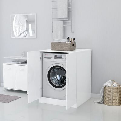 vidaXL Dulap mașină de spălat, alb