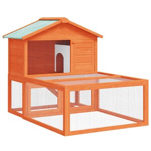 vidaXL Cușcă pentru iepuri și alte animale de exterior, lemn