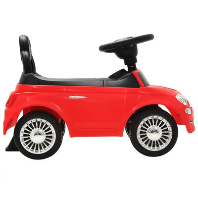vidaXL Mașinuță fără pedale Fiat 500 roșu