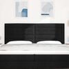 vidaXL Tăblie cap cu headboard Negru 200 cm Piele artificială