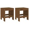 vidaXL Taburete grădină 2 buc. maro miere 40x36x45 cm lemn masiv pin