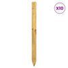 vidaXL St&acirc;lpi de Gard 10 buc. Maro 120 cm Lemn masiv de pin