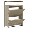 vidaXL Pantofar, stejar sonoma, 75x34x112 cm, lemn compozit