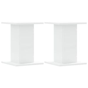 vidaXL Suporturi de plante, 2 buc., alb, 30x30x40 cm, lemn prelucrat