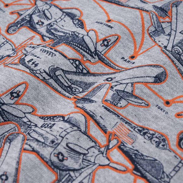 Bluzon pentru copii, gri melanj, 140