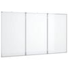 vidaXL Tablă magnetică pliabilă, alb, 120x100x1,7 cm, aluminiu