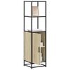 vidaXL Dulapuru Stejar Sonoma 35,5x35x139 cm lemn și metal prelucrat