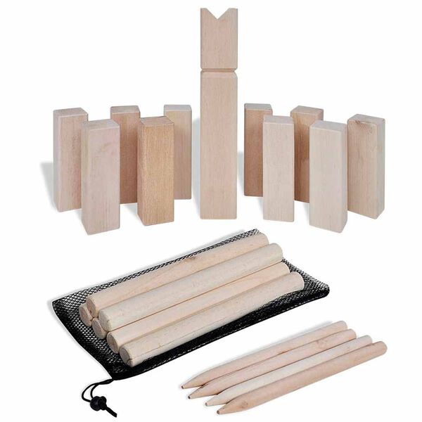 Set de joc Kubb din lemn