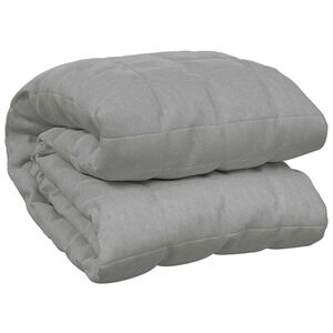 vidaXL Pătură cu greutăți, gri, 138x200 cm, 6 kg, material textil