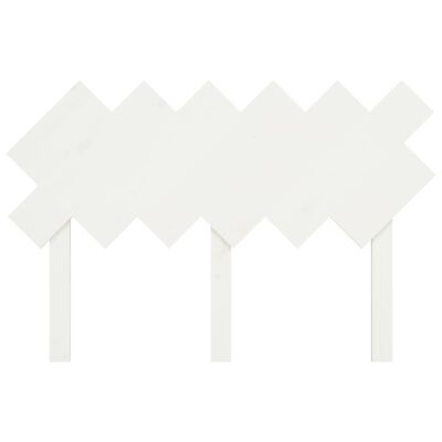 vidaXL Tăblie de pat, alb, 122,5x3x80,5 cm, lemn masiv de pin