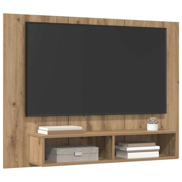 vidaXL Set comodă TV Stejar Artizanal 120 x 23,5 x 90 cm Lemn compozit