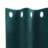 vidaXL Perdele opace 2 pcs Verde &icirc;nchis 140 x 175 cm Catifea