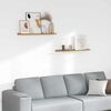 vidaXL Raft de perete cu raft 2 pcs Bej 80 x 9 x 3 cm Lemn compozit