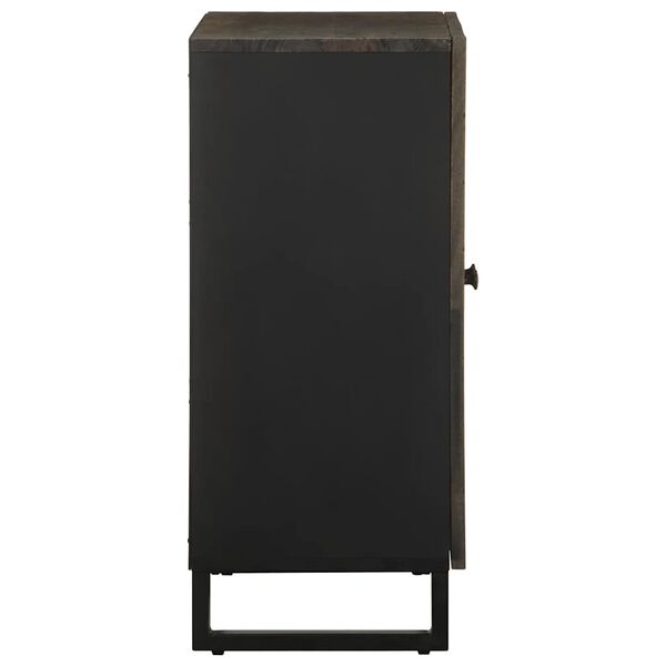 vidaXL Bufetă neagră 60x33x75 cm lemn masiv de mango