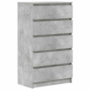 vidaXL Dulap cu sertare, gri beton, 60x36x103 cm, lemn prelucrat