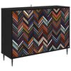 vidaXL Bufet OMMEN Stejar Negru 102 x 33 x 76 cm Lemn prelucrat