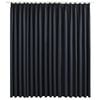 vidaXL Draperie opacă, negru, 290 x 245 cm, cu c&acirc;rlige