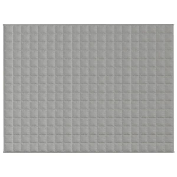vidaXL Pătură cu greutăți, gri, 150x200 cm, 7 kg, material textil
