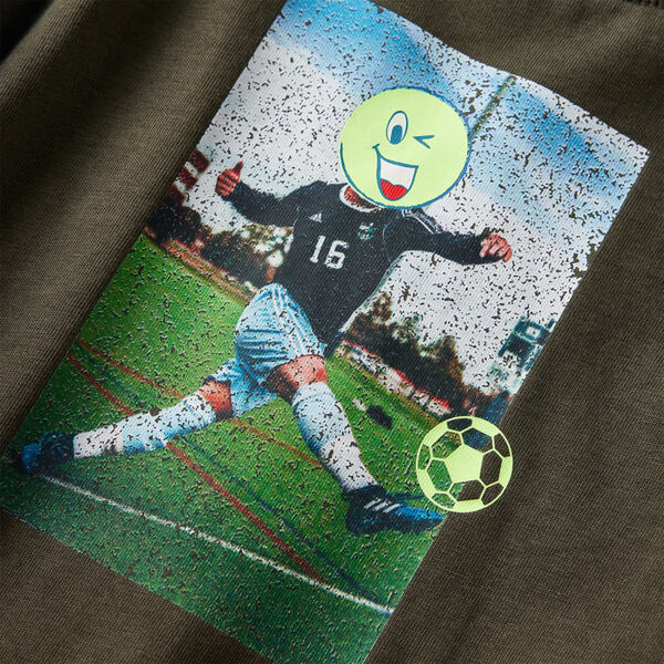 Tricou pentru copii cu mâneci lungi, kaki, 140