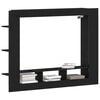 vidaXL Cabinet TV Stejar negru 152 x 22 x 113 cm Lemn compozit