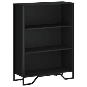 vidaXL Bibliotecă, negru, 80x31x106 cm, lemn prelucrat