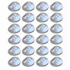 vidaXL Lămpi solare de perete exterior 24 buc. argintiu rotund LED