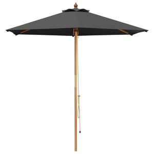 vidaXL Parasol de Grădină &Oslash; 240 x 237 cm Lemn de eucalipt masiv