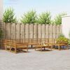 vidaXL Set de canapele de exterior 10 pcs natural Lemn Solid de Acacia