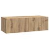 vidaXL Oglindă TV montată pe perete Stejar Artizanal 98 x 41 x 30 cm