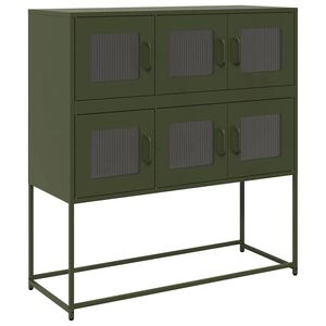 vidaXL Dulap, verde măsliniu, 100,5x39x107 cm, oțel laminat la rece