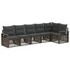 vidaXL Set de canapele pentru grădină 6 pcs Gri poliratan