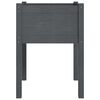 vidaXL Jardiniere de grădină, 2 buc., gri, 50x50x70cm, lemn masiv pin