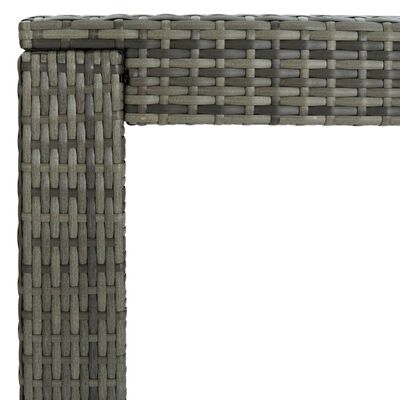 vidaXL Set mobilier bar exterior cu perne antracit, 9 piese, poliratan
