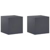 vidaXL Suport pentru plante 2 pcs Antracit 40 x 40 x 40 cm