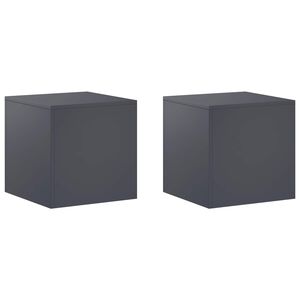 vidaXL Suport pentru plante 2 pcs Antracit 40 x 40 x 40 cm
