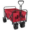 vidaXL Trolley Manevrabil Pliabil Manual Roșu 89 x 63 x 96 cm