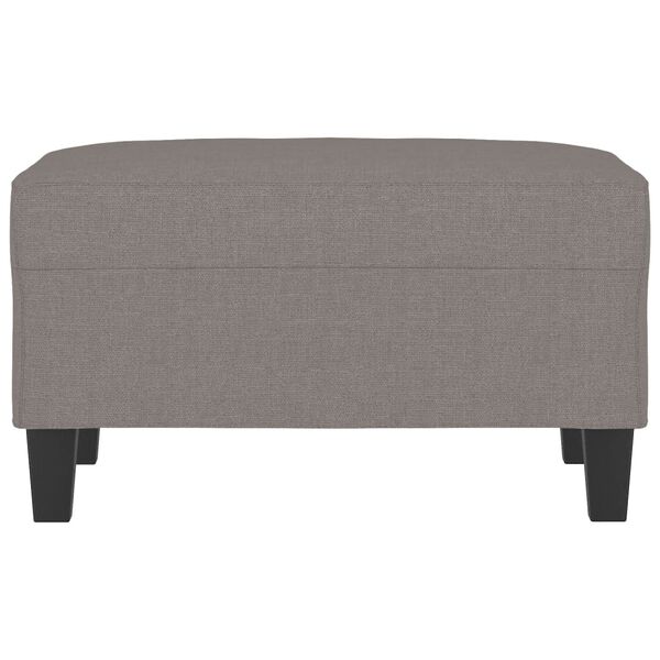 vidaXL Taburet, gri taupe, 70x55x41 cm, material textil