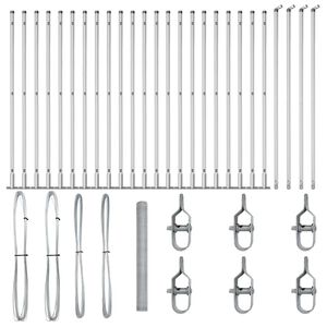 vidaXL St&acirc;lp de gard. Argintiu