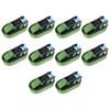 vidaXL Chingi de fixare cu clichet, 10 buc., verde, 6 m, 800 daN