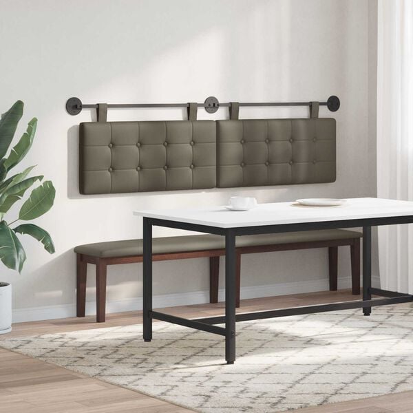 vidaXL Cap de pat suspendat Pe perete Piele artificială