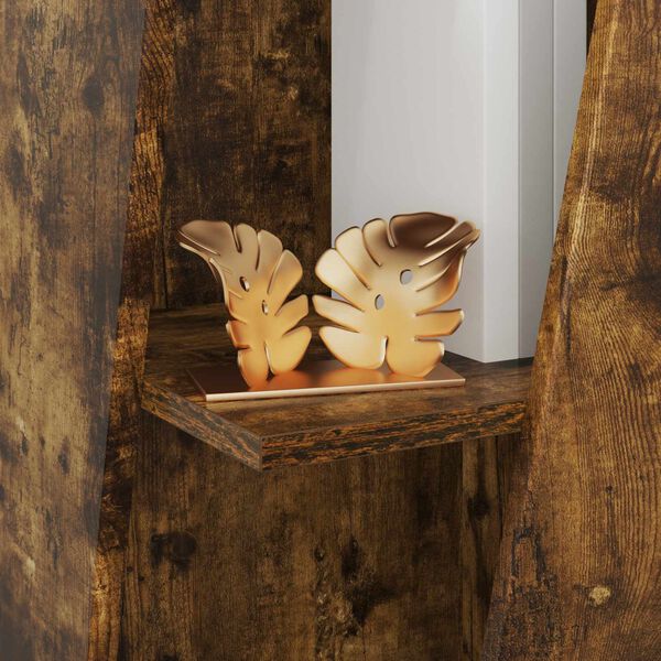 vidaXL Raft lateral Stejar fumuriu 33 x 32 x 70,5 cm Lemn compozit