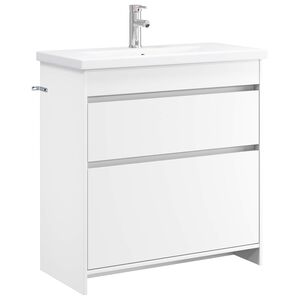 vidaXL Set de mobilier pentru baie Alb 81 x 40 x 84,5 cm