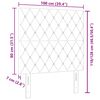 vidaXL Tăblie cap cu headboard Gri deschis 100 cm Piele artificială