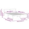 vidaXL Cadru de pat Maroniu cerat 150 x 200 cm Lemn de pin masiv