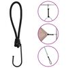 vidaXL Funie elastică cu cârlige, 50 buc., 17 cm